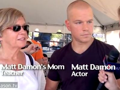 VIDEO Matt Damon Rips A Reporter, Supports Teachers